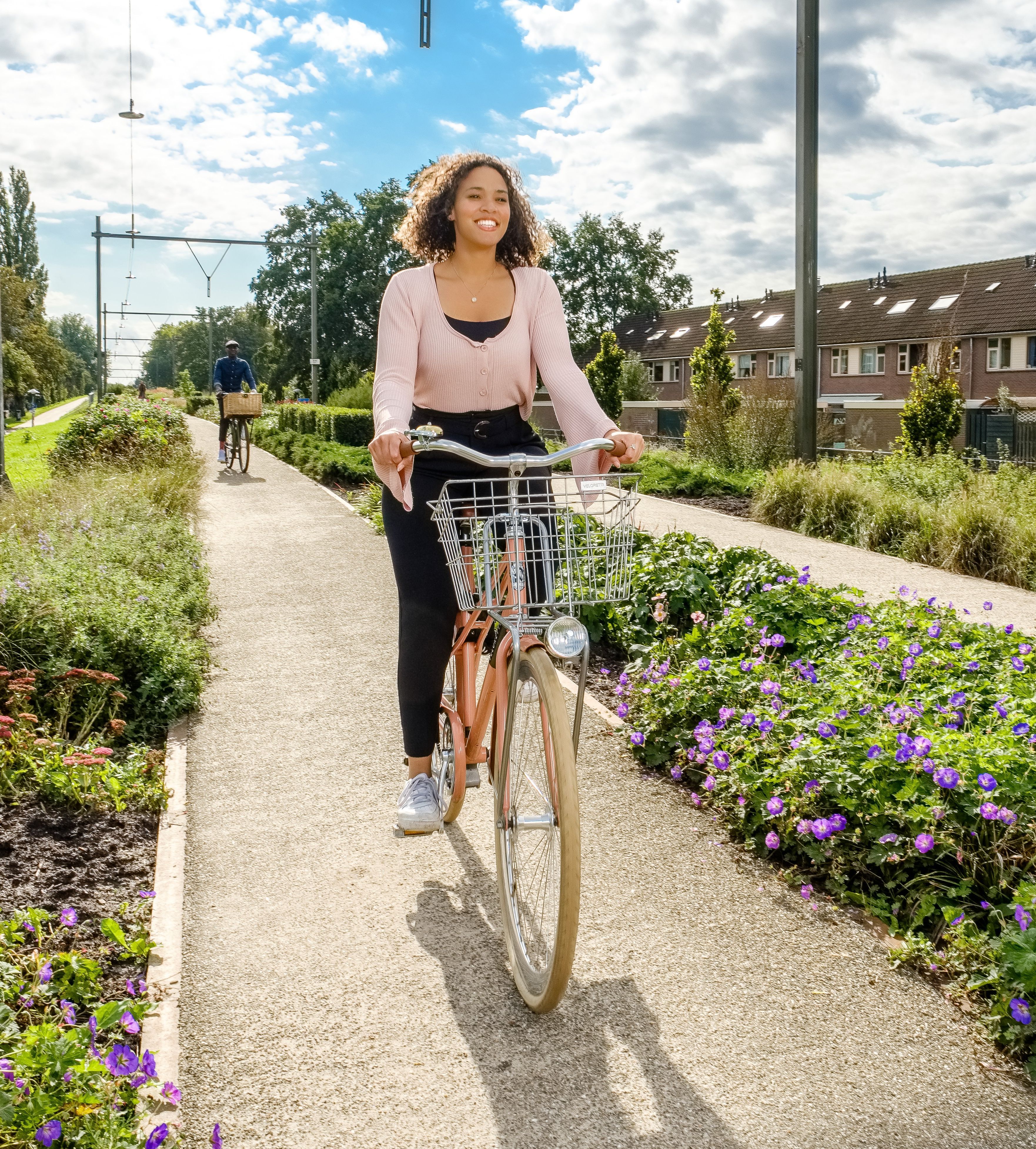 Fietsers in Oosterspoorbaanpark