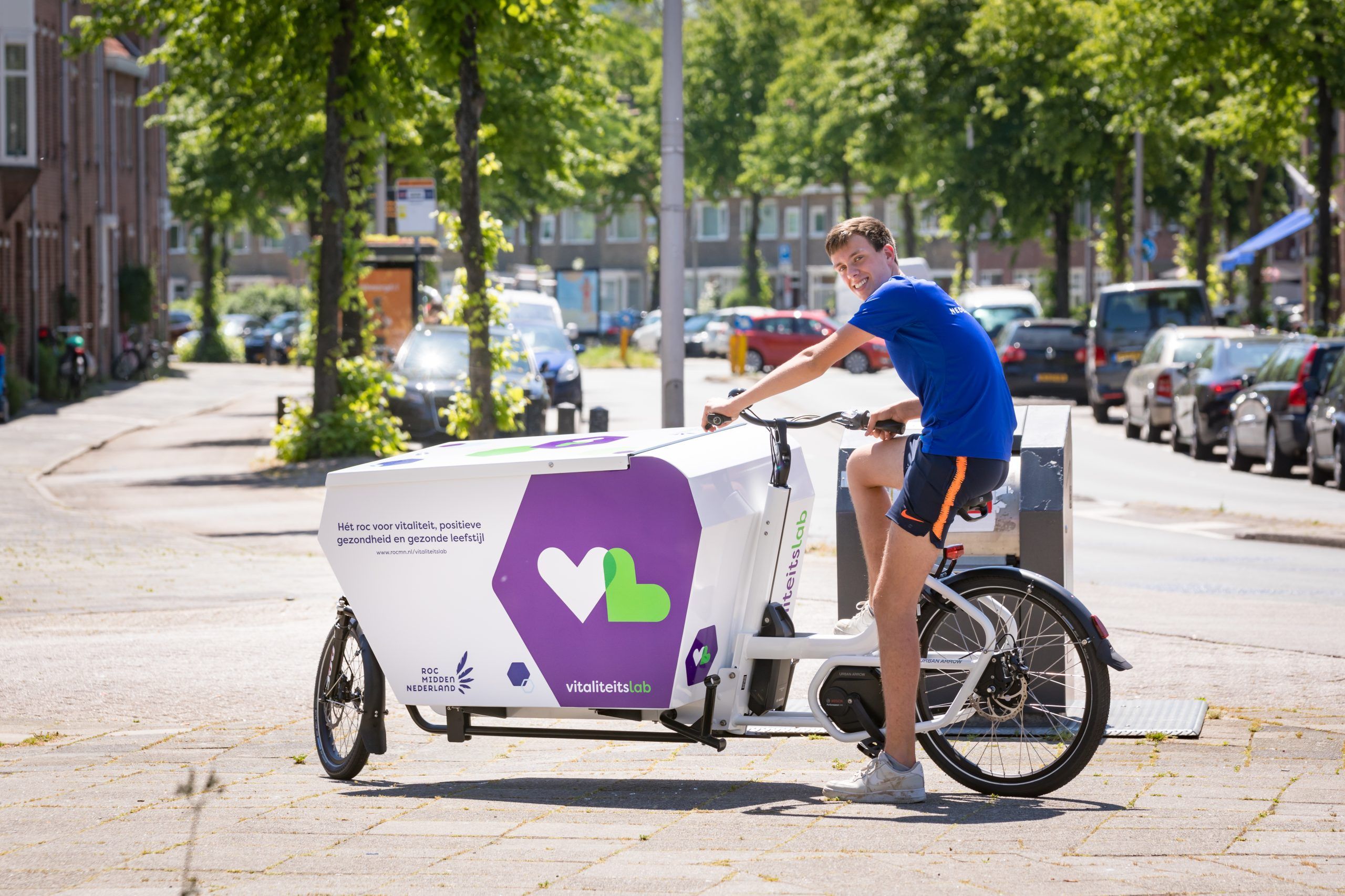 Mobiele vitaliteitslab op de fiets